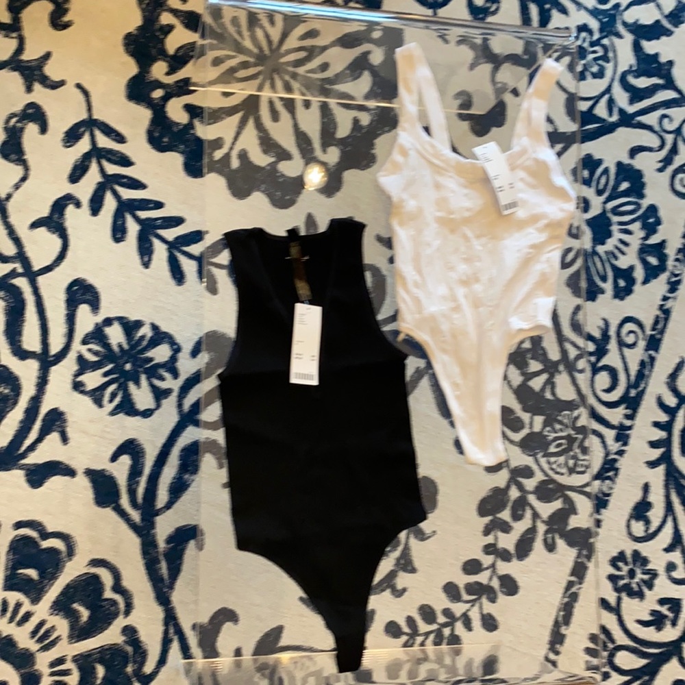 BUNDLE of TWO Black and white tops Urban Outfitters